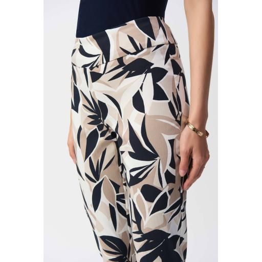 Joseph Ribkoff 251001 Millennium Tropical Print Slim Fit Pants
