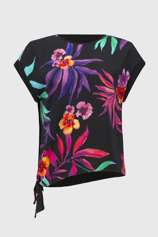 251214 Joseph Ribkoff black print top 2.jpg