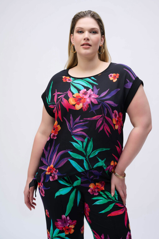 251214 Joseph Ribkoff black print top 3.jpg