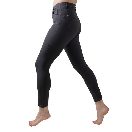 Marble High Waist Slim Fit Jean 7/8 2400 Charcoal Grey