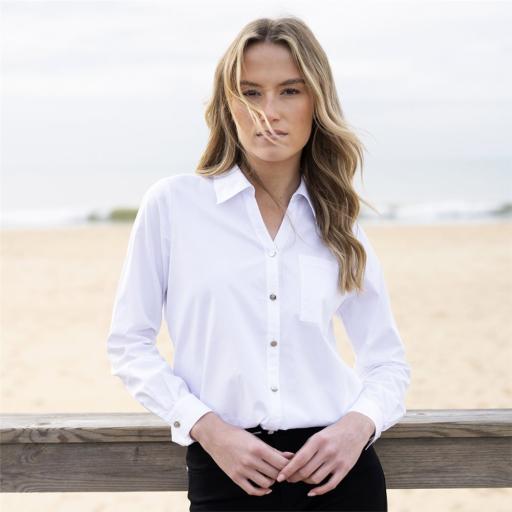 Marble Classic Cotton Shirt White 8146