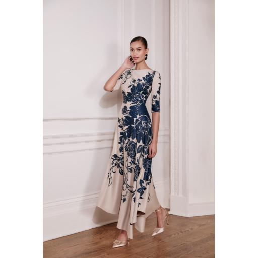 John Charles 66672 Oyster/Navy Dress