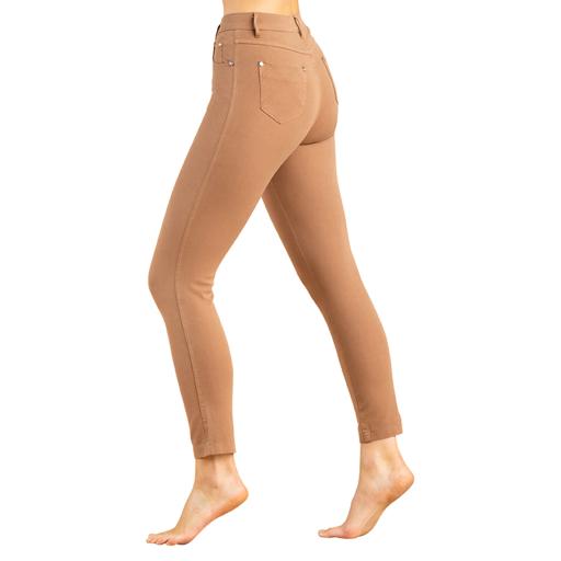Marble High Waist Slim Fit Jean 7/8 2400 Tan/brown